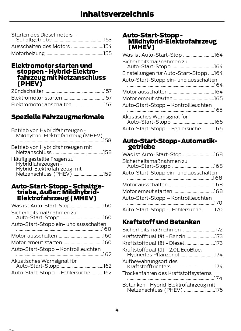 2021-2023 Ford Transit Custom Bedienungsanleitung | Deutsch