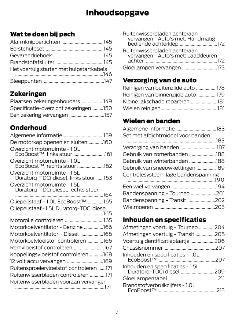 2021-2023 Ford Tourneo Courier / Transit Courier Bedienungsanleitung | Niederländisch