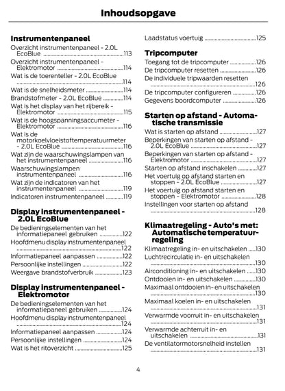 2022-2024 Ford Transit Bedienungsanleitung | Niederländisch