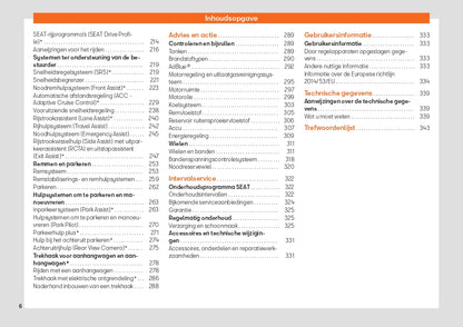 2020 Seat Leon Owner's Manual | Dutch