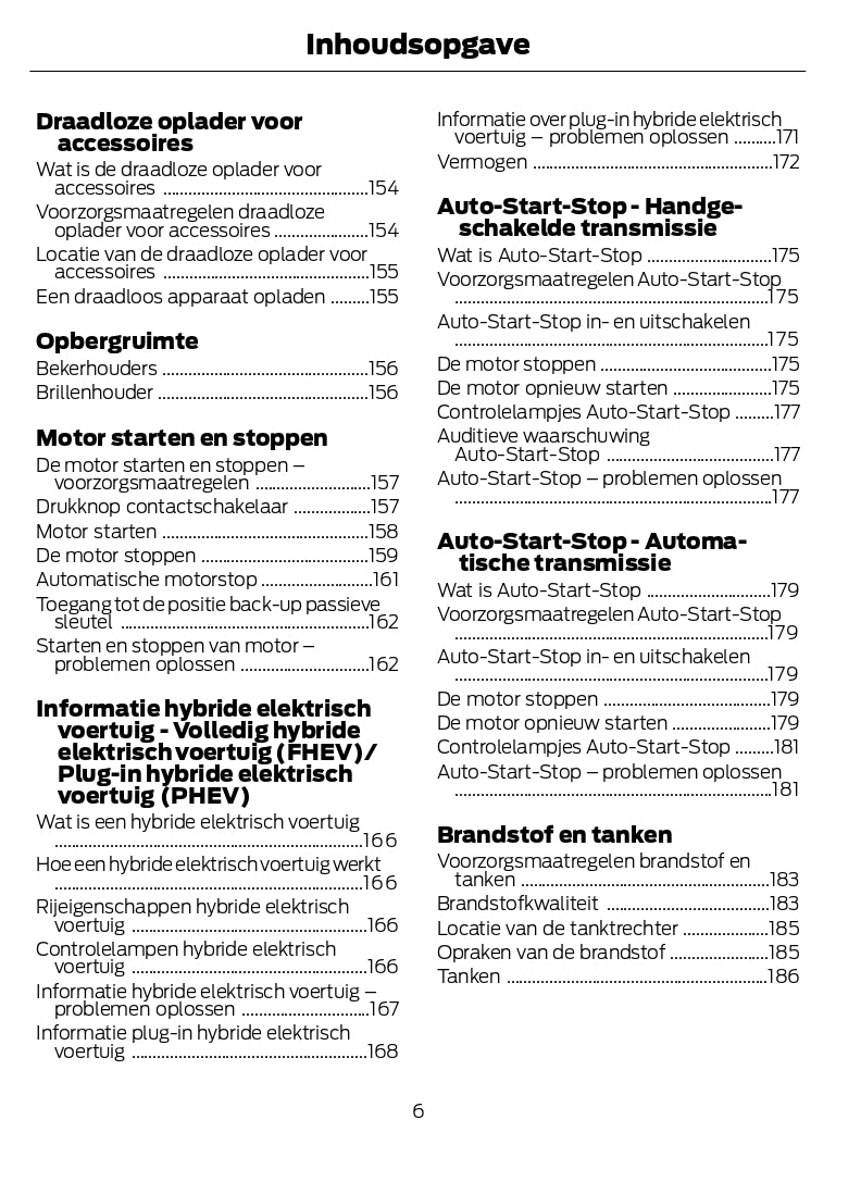 2024-2025 Ford Kuga Owner's Manual | Dutch