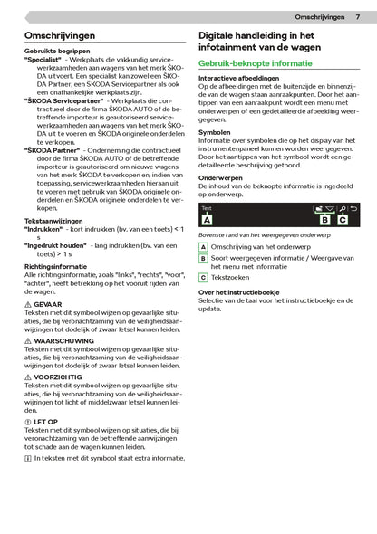 2020-2021 Skoda Karoq Owner's Manual | Dutch