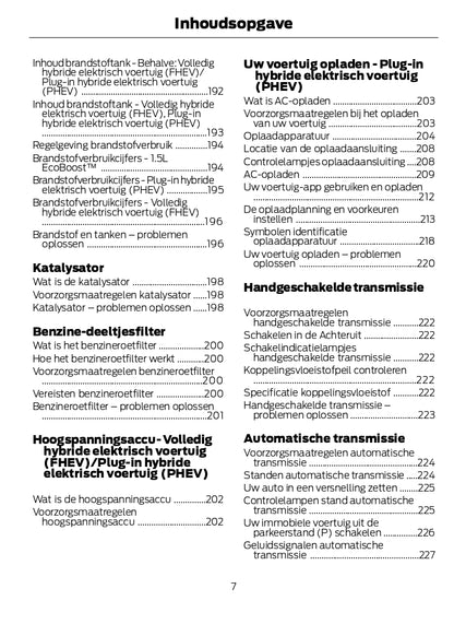 2024-2025 Ford Kuga Owner's Manual | Dutch