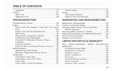 2023 Harley-Davidson Softail Owner's Manual | English