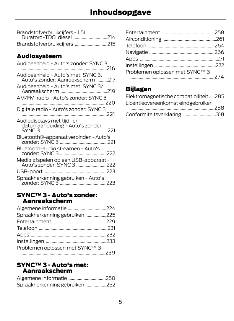 2021-2023 Ford Tourneo Courier / Transit Courier Bedienungsanleitung | Niederländisch