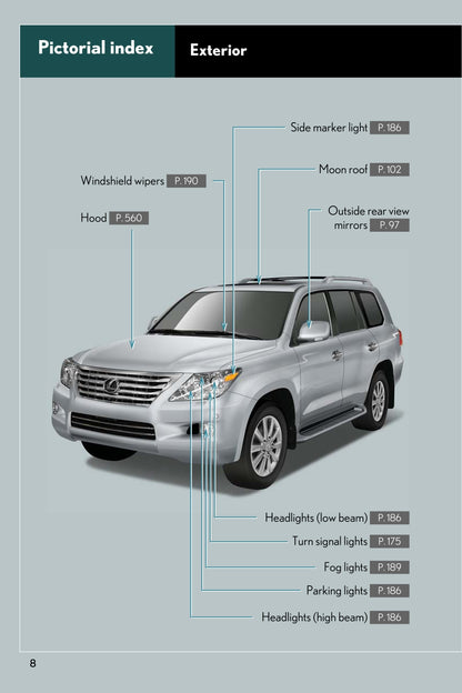 2008 Lexus LX570 Owner's Manual | English