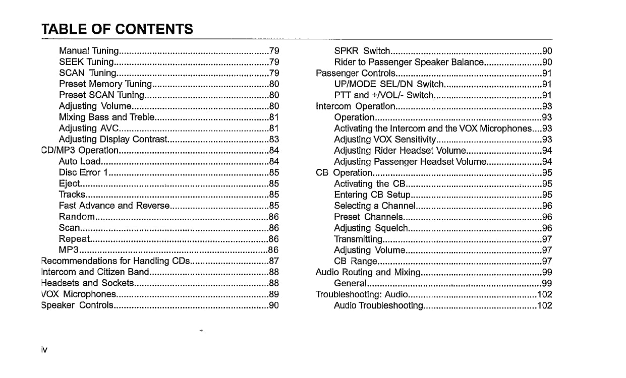 2013 Harley-Davidson Trike Owner's Manual | English