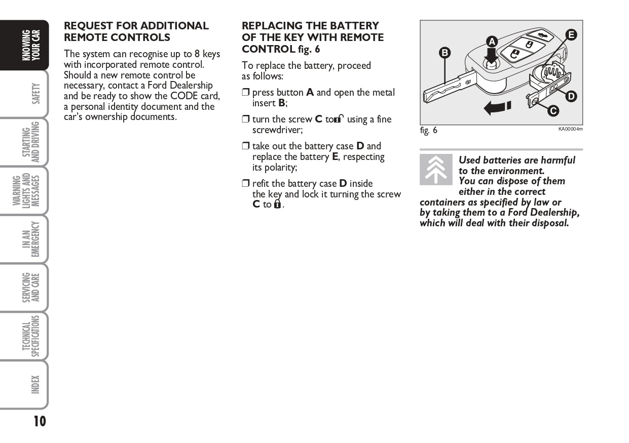 2014-2016 Ford Ka Owner's Manual | English