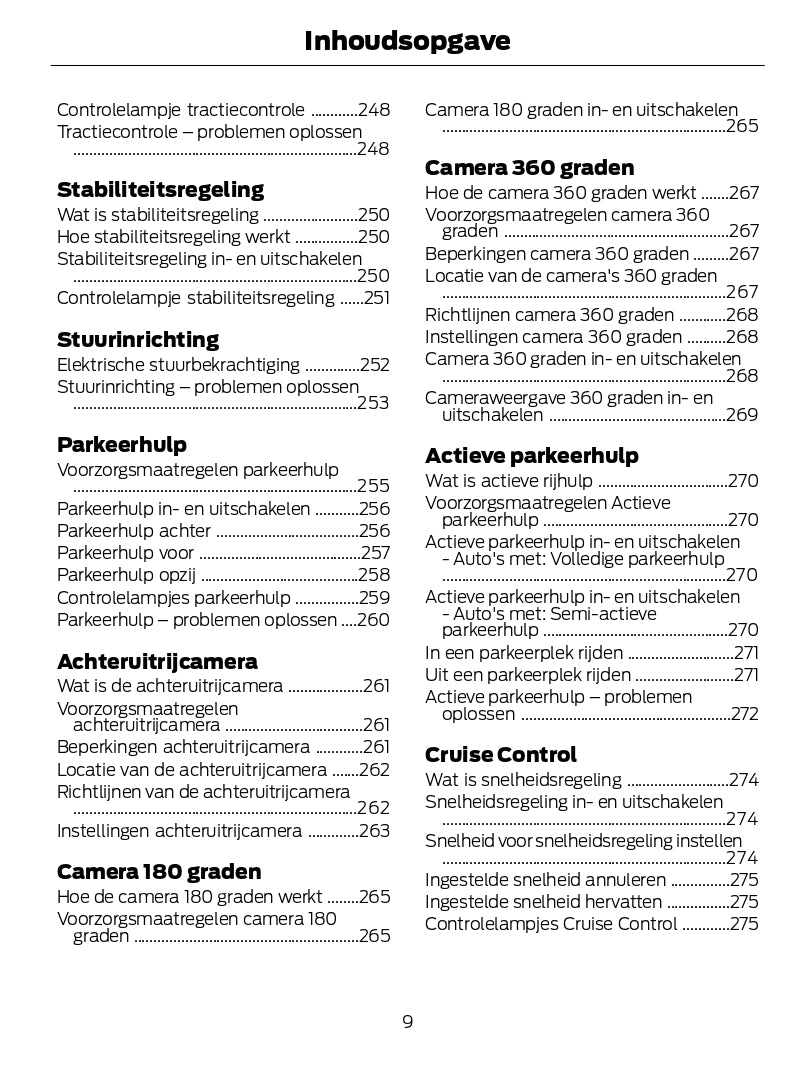 2024-2025 Ford Kuga Owner's Manual | Dutch