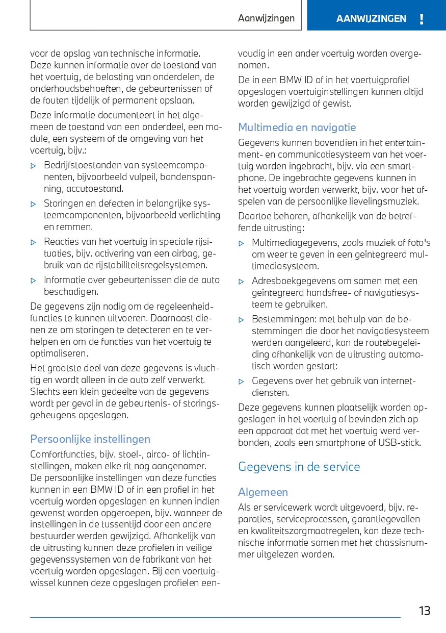 2022-2023 BMW X1 Owner's Manual | Dutch