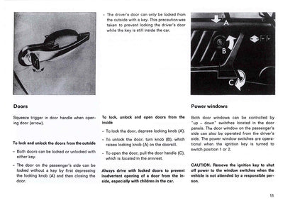 1983 Porsche 911 Turbo Owner's Manual | English