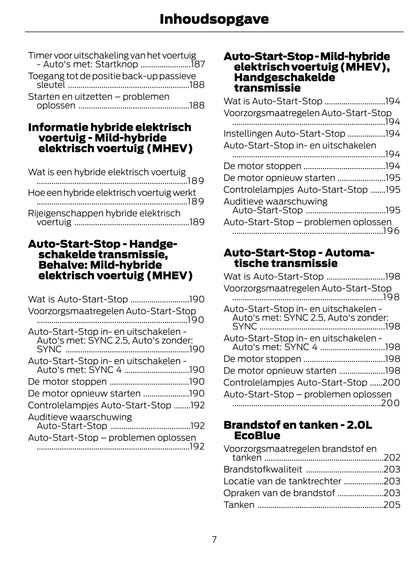 2022-2024 Ford Transit Bedienungsanleitung | Niederländisch