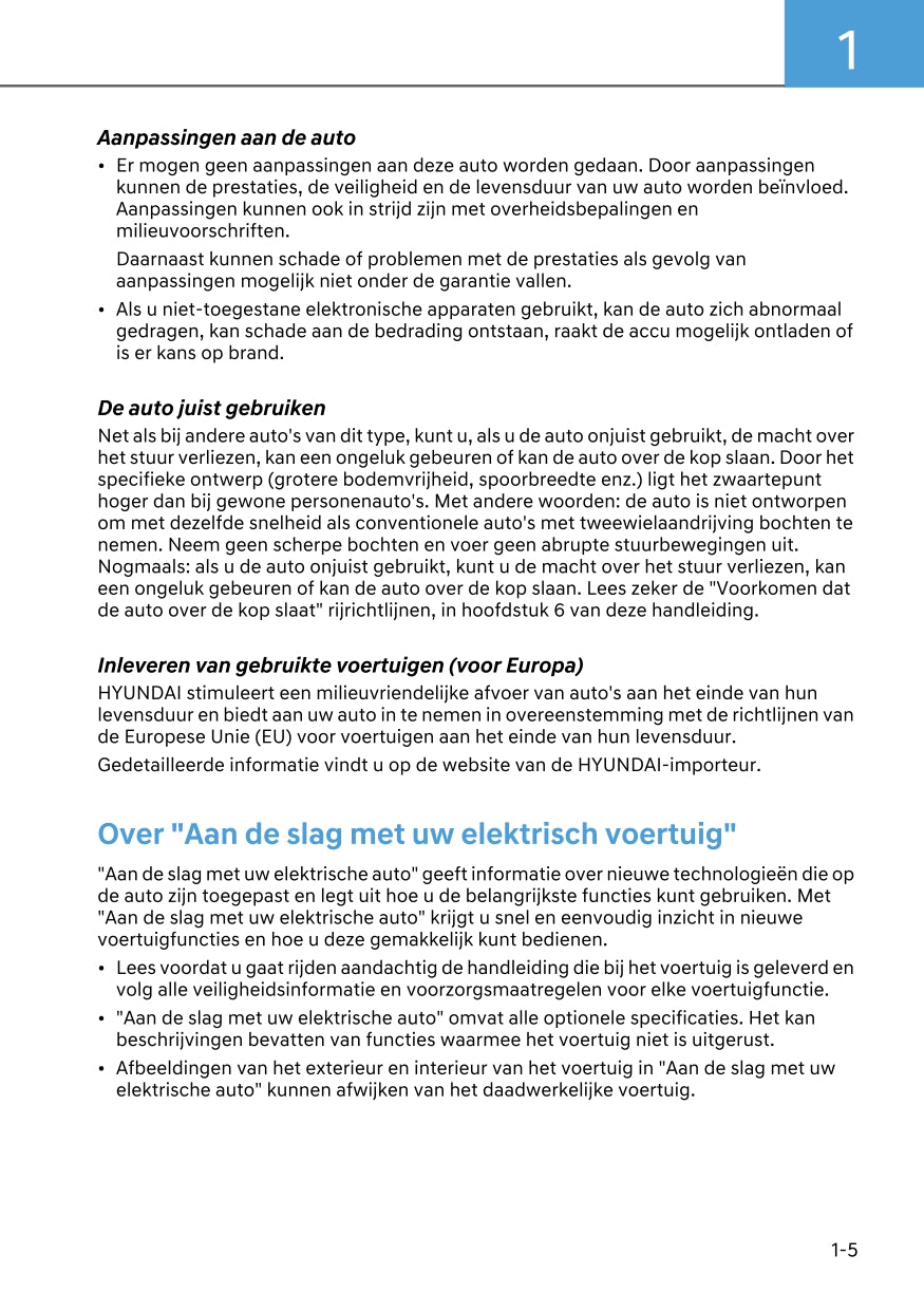 2024 Hyundai Kona Electric Owner's Manual | Dutch