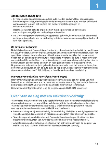 2024 Hyundai Kona Electric Owner's Manual | Dutch