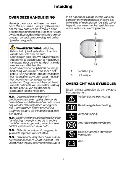 2021-2023 Ford Tourneo Courier/Transit Courier Owner's Manual | Dutch