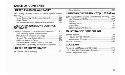 2017 Harley-Davidson FLHTKSE Bedienungsanleitung | Englisch
