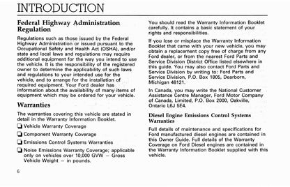 1993 Ford L-Series Owner's Manual | English