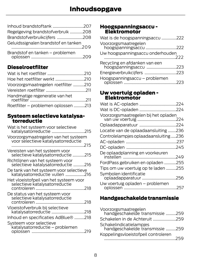 2022-2023 Ford Transit Bedienungsanleitung | Niederländisch