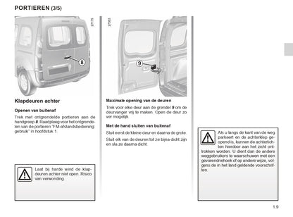 2018-2020 Renault Kangoo Bedienungsanleitung | Niederländisch