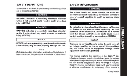 2019 Harley-Davidson Boom Box 4.3 Owner's Manual | English