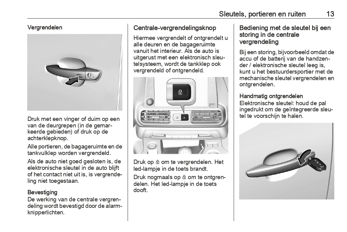 2023 Opel Combo Owner's Manual | Dutch