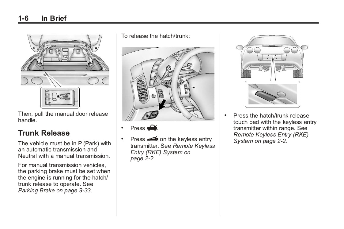 2013 Chevrolet Corvette Bedienungsanleitung | Englisch