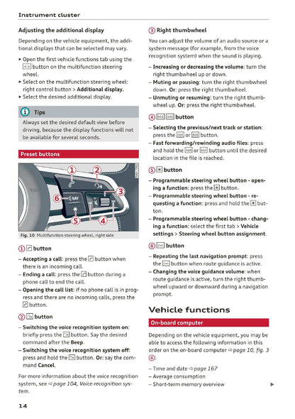 2020 Audi R8 Owner's Manual | English