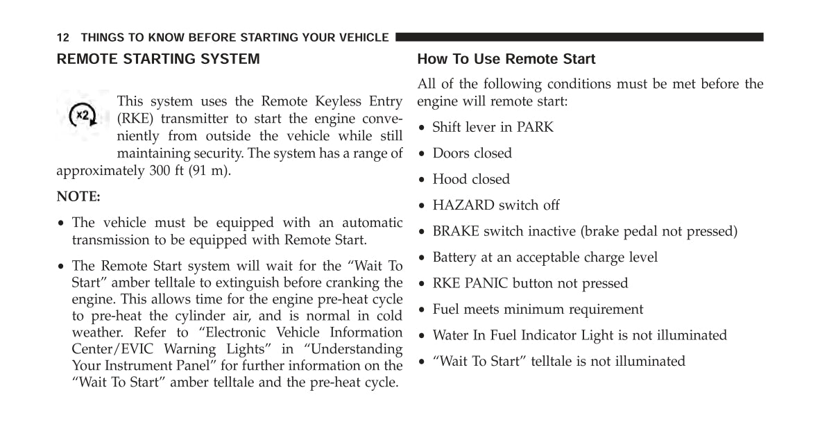 2014 Dodge Ram Truck Diesel Supplement Owner's Manual | English