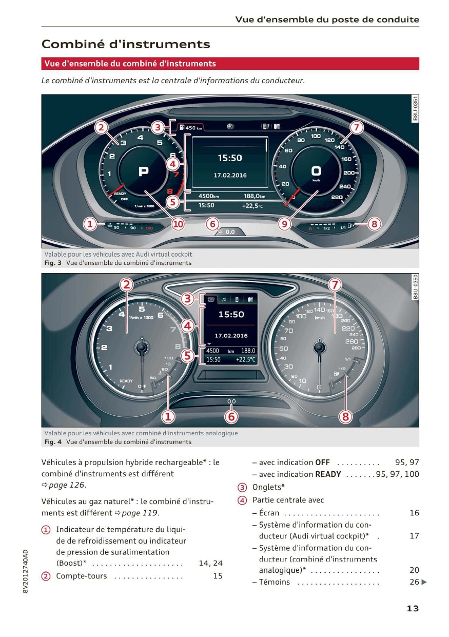 2017 Audi A3 Bedienungsanleitung | Französisch