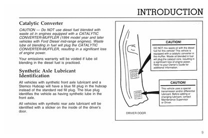 1998 Ford F&B Diesel Owner's Manual | English