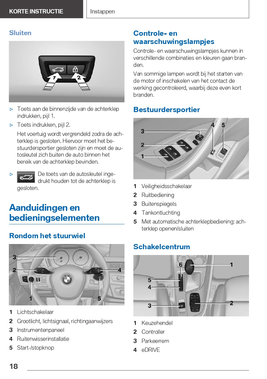 2021 BMW X1 PHEV Owner's Manual | Dutch