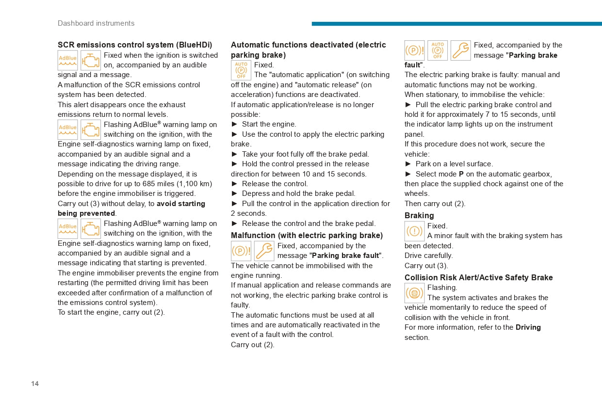 2022-2024 Peugeot Landtrek Owner's Manual | English