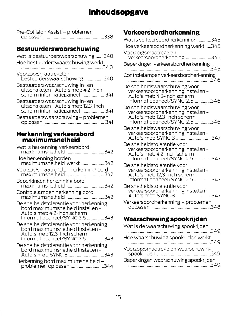 2022-2023 Ford Puma Bedienungsanleitung | Niederländisch