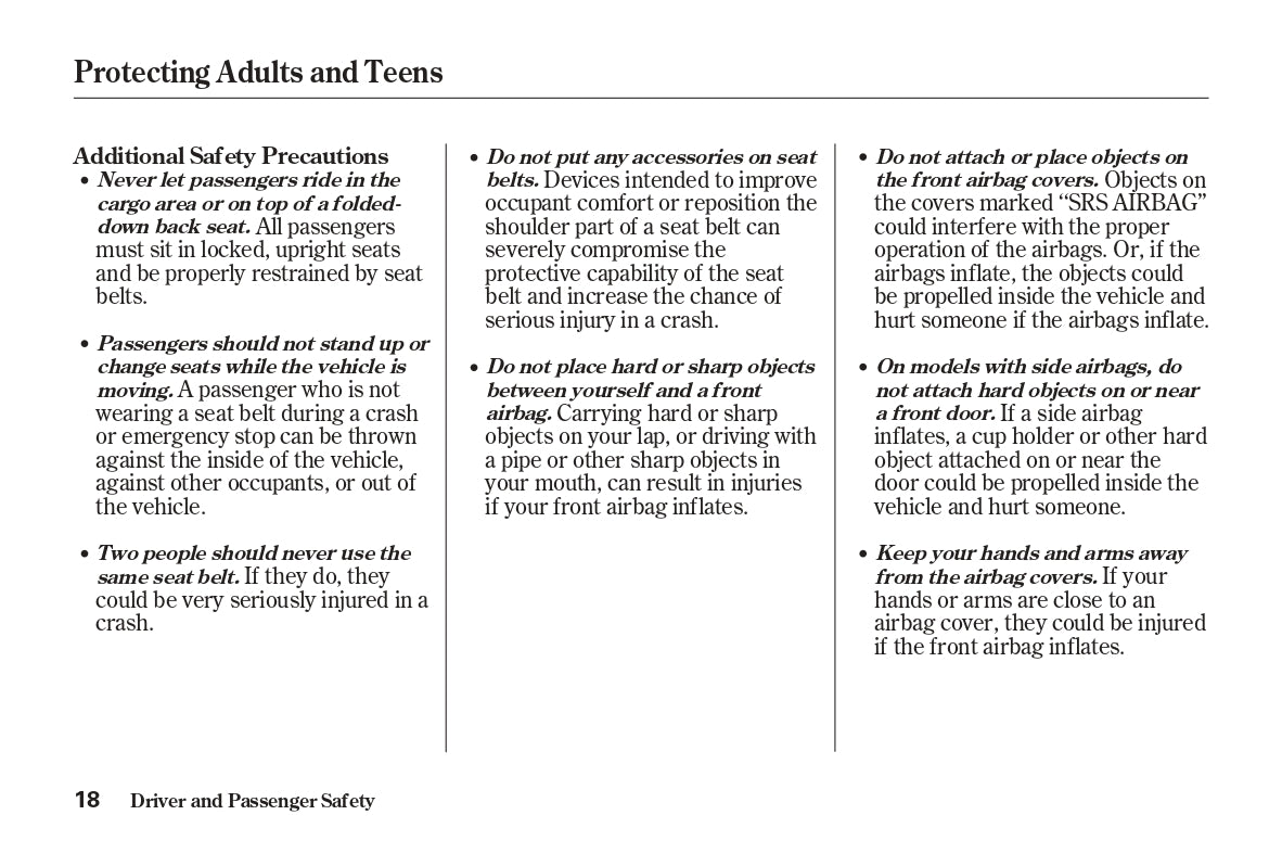 2004 Honda Element Owner's Manual | English