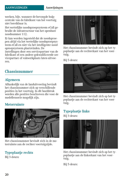 2020 Mini Cooper SE Owner's Manual | Dutch