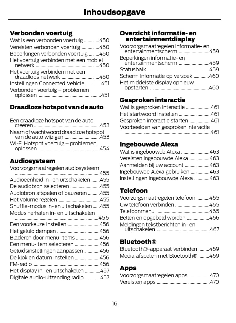 2024-2025 Ford Kuga Owner's Manual | Dutch