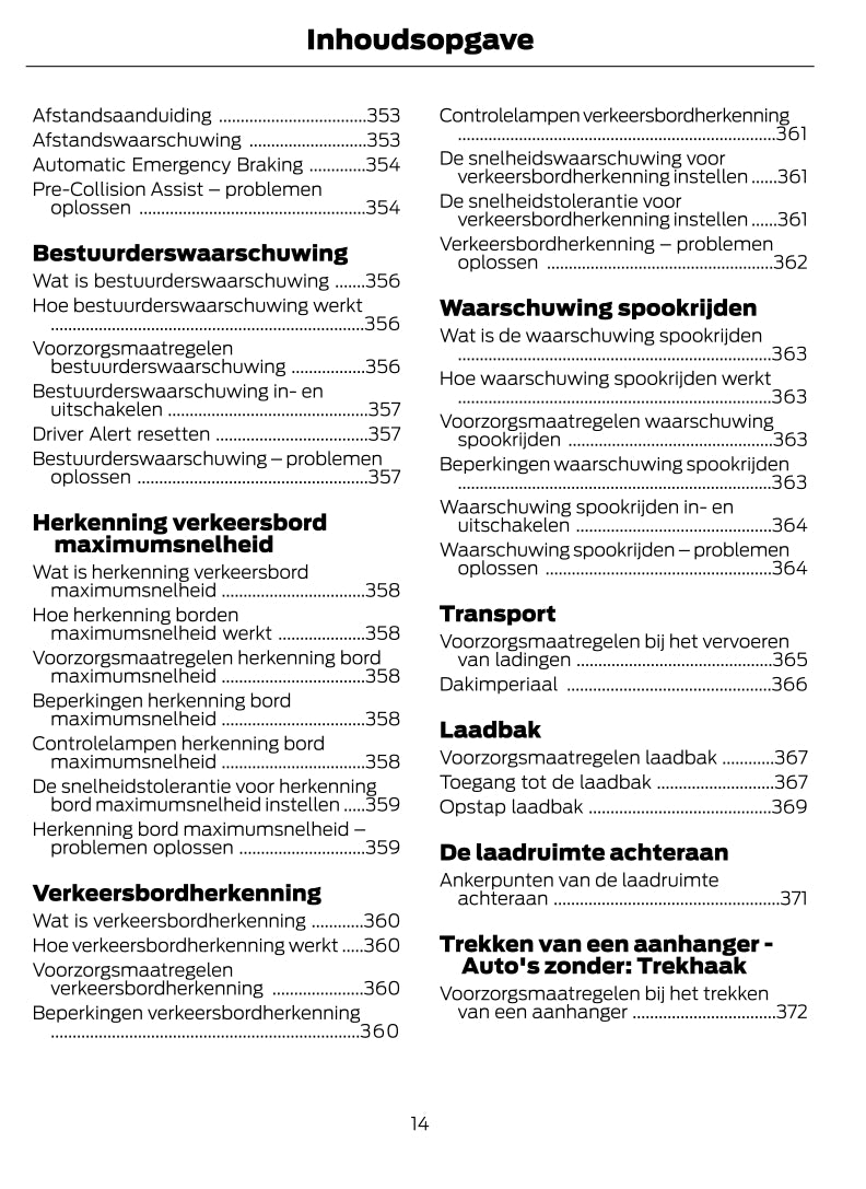 2022-2023 Ford Transit Owner's Manual | Dutch