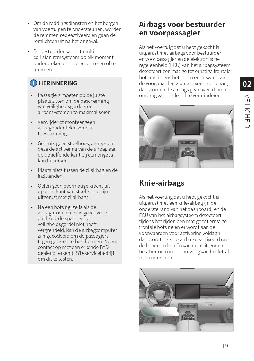 2023-2024 BYD Han EV Bedienungsanleitung | Niederländisch