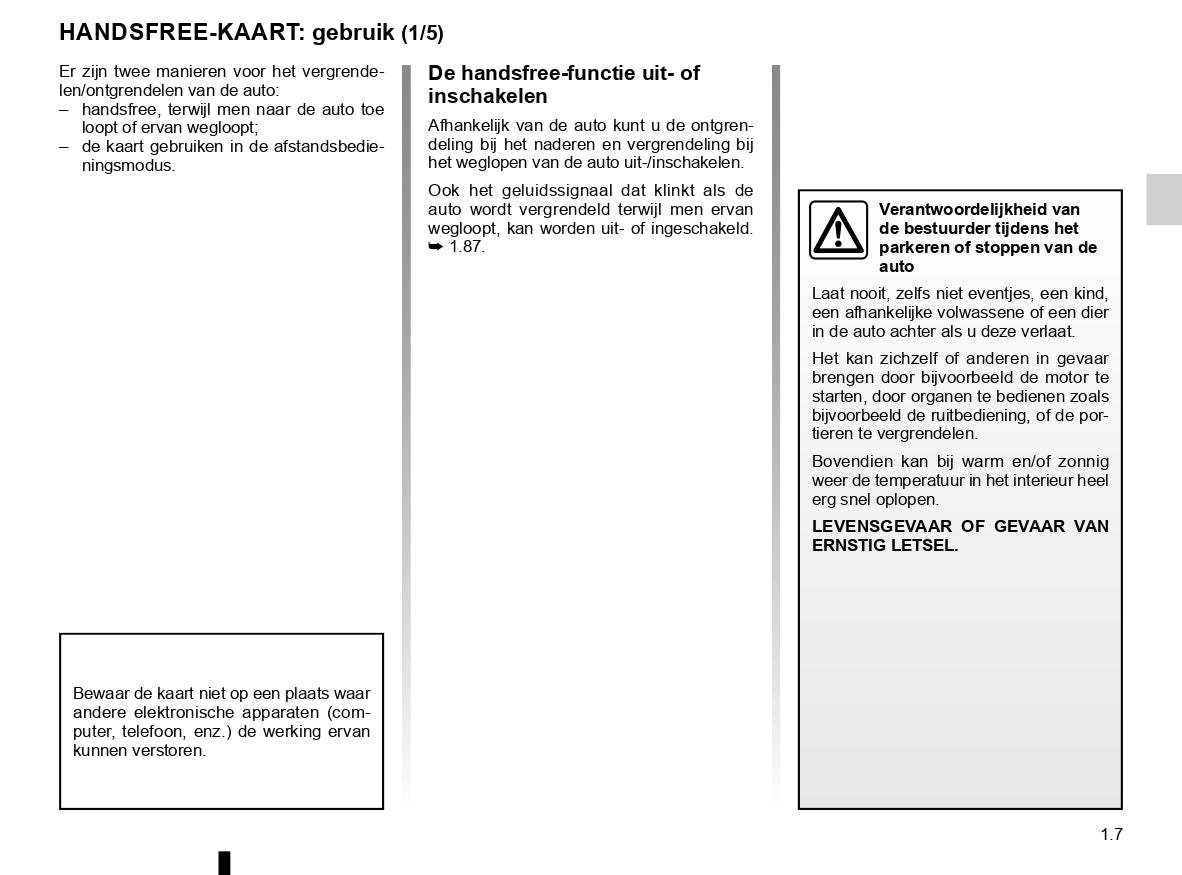 2020-2022 Dacia Sandero/Sandero Stepway Owner's Manual | Dutch