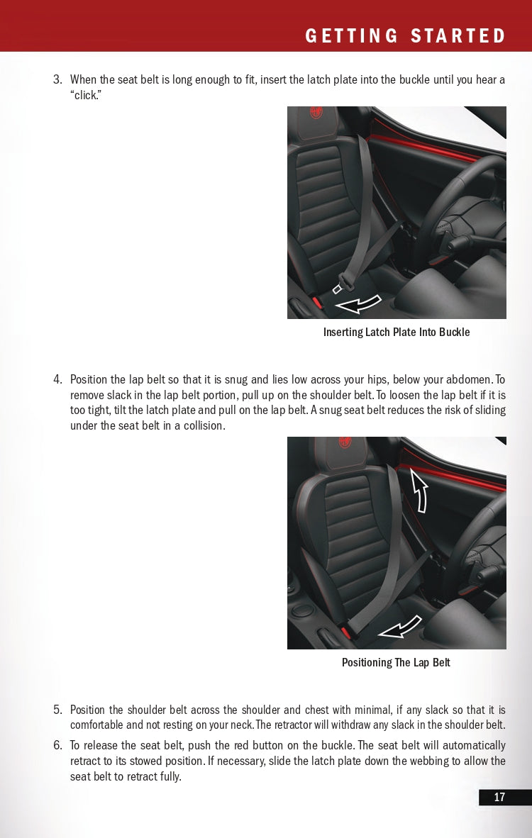 2017 Alfa Romeo 4C Owner's Manual | English