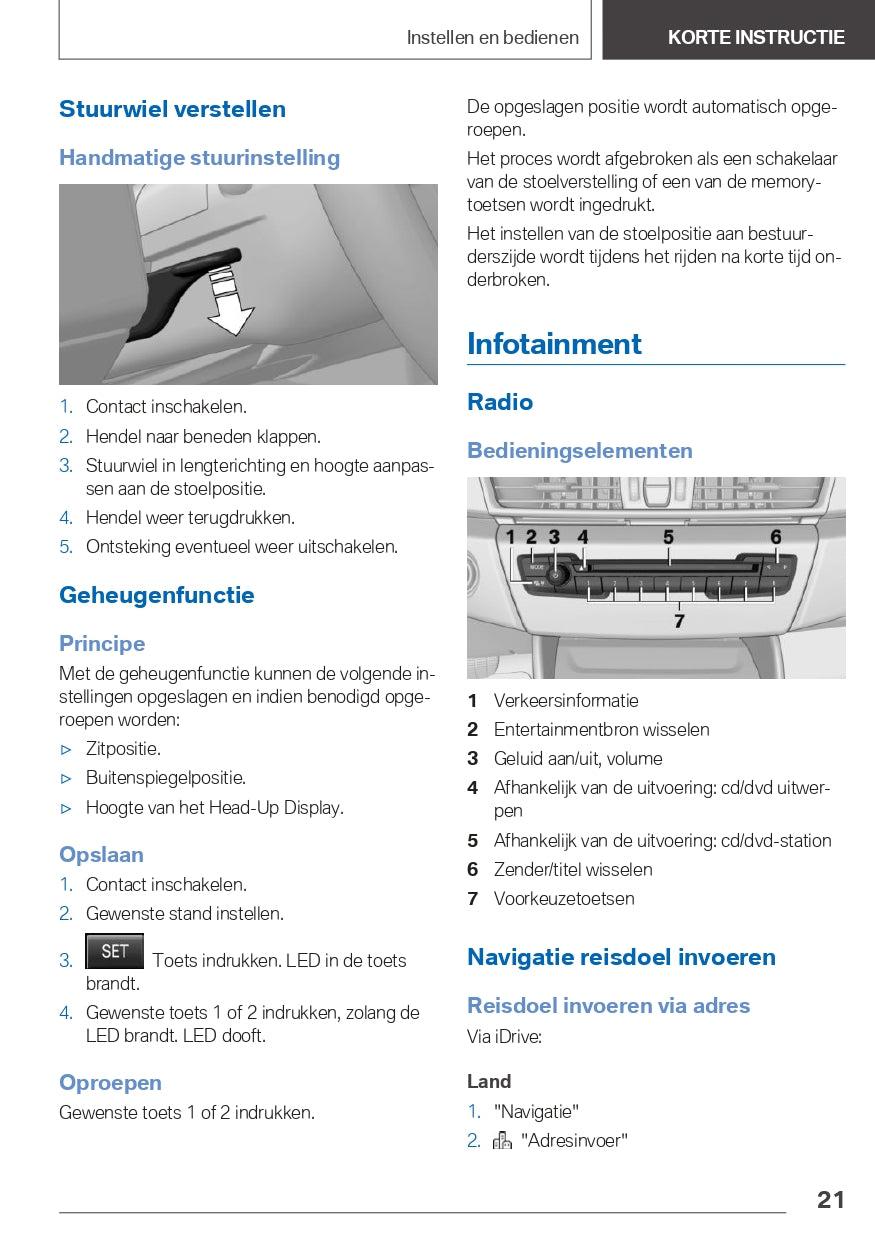 2021 BMW X1 Plug-in-Hybrid Owner's Manual | Dutch