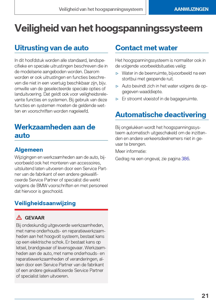 2021-2023 BMW iX3 Owner's Manual | Dutch