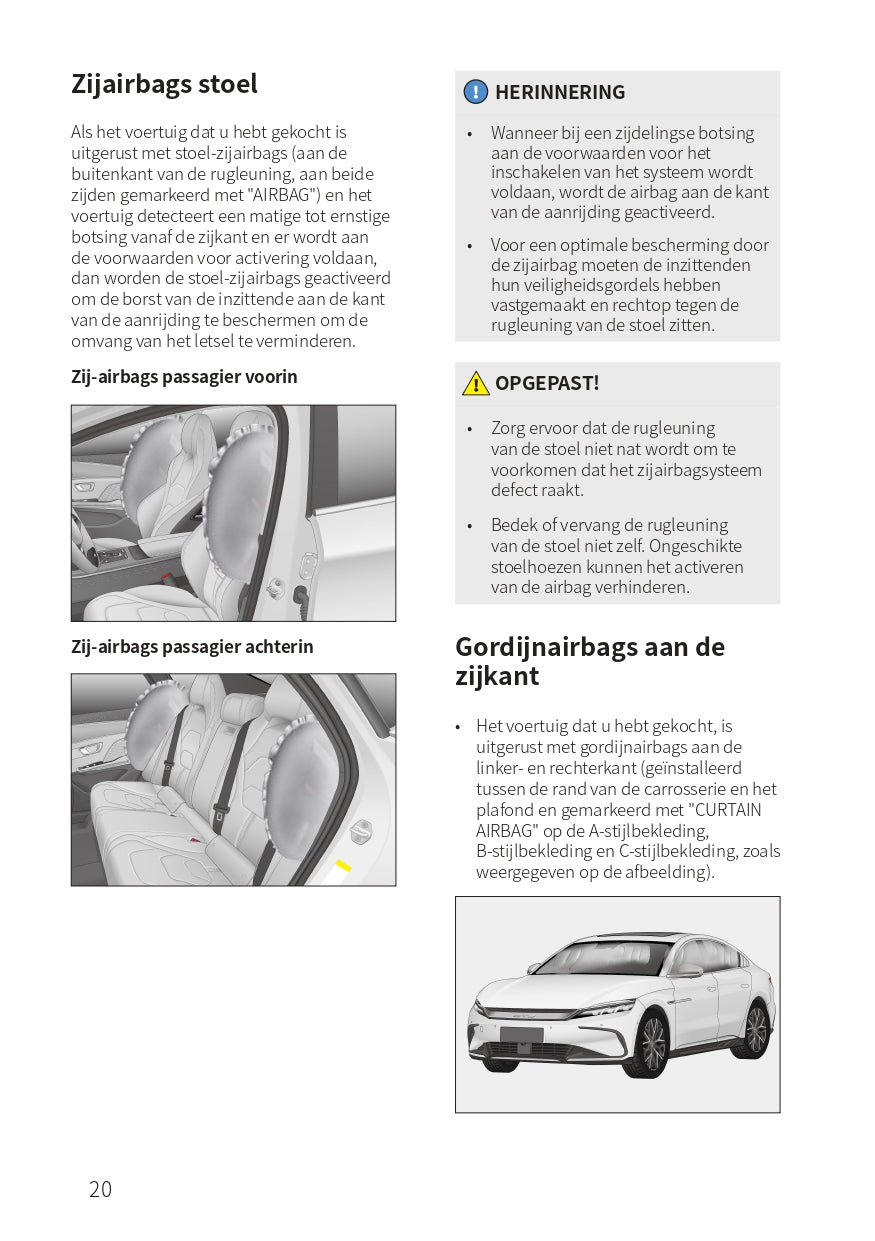 2023-2024 BYD Han EV Bedienungsanleitung | Niederländisch