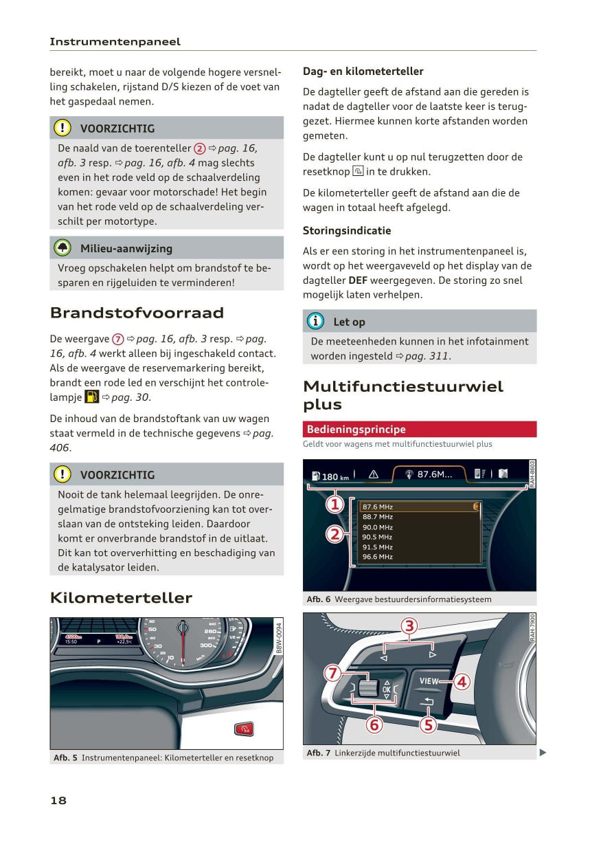 2018 Audi A5/A5 Cabriolet Bedienungsanleitung | Niederländisch