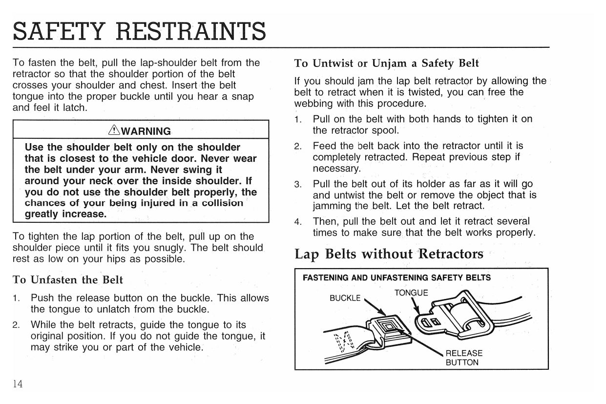 1998 Ford F&B Diesel Owner's Manual | English