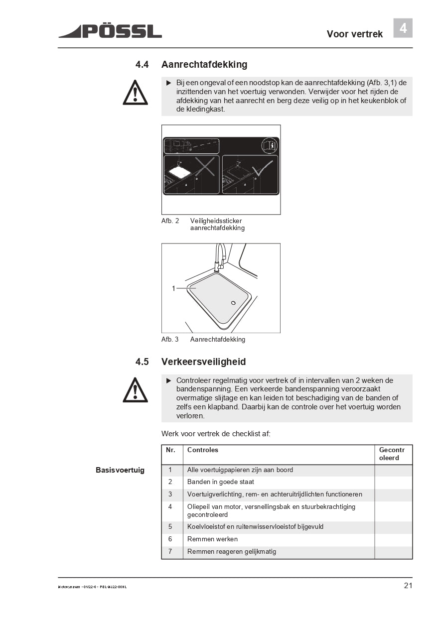 2019-2021 Pössl 2WIN Plus Owner's Manual | Dutch