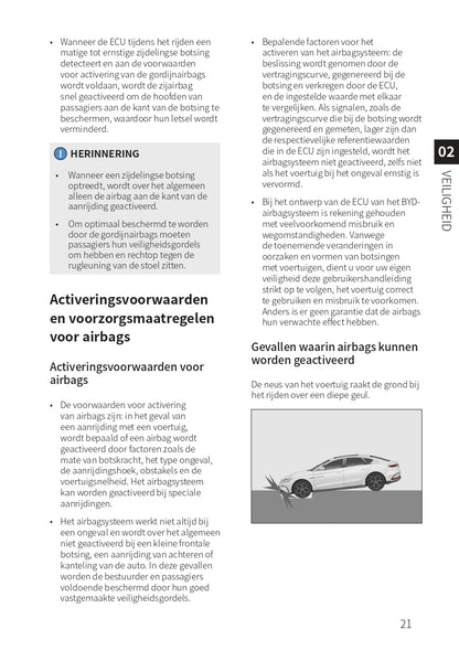 2023-2024 BYD Han EV Bedienungsanleitung | Niederländisch