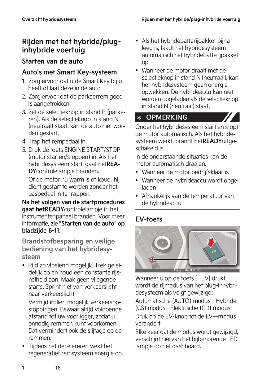 2022 Kia Niro Plug-in Hybrid Owner's Manual | Dutch