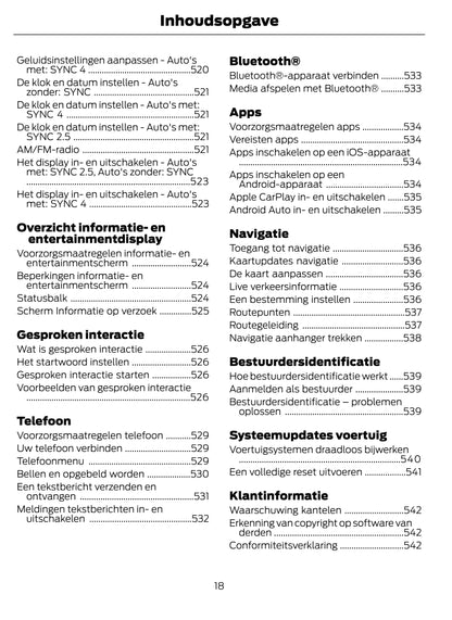 2022-2024 Ford Transit Bedienungsanleitung | Niederländisch