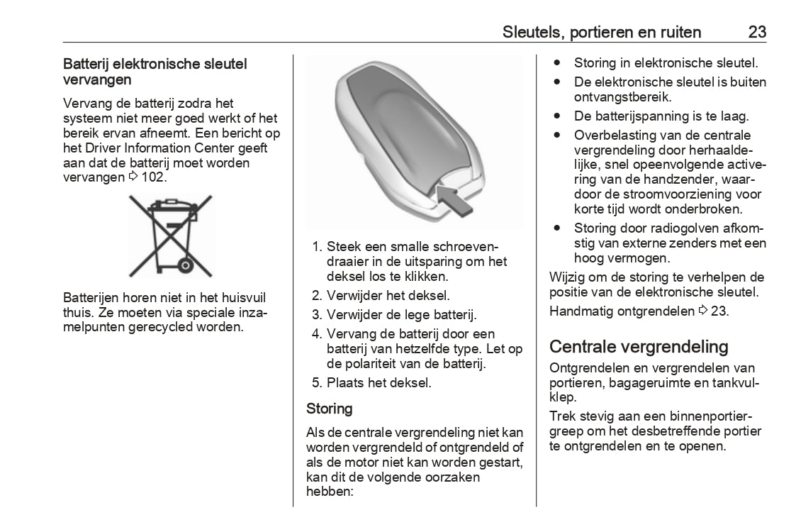 2019 Opel Crossland X Owner's Manual | Dutch